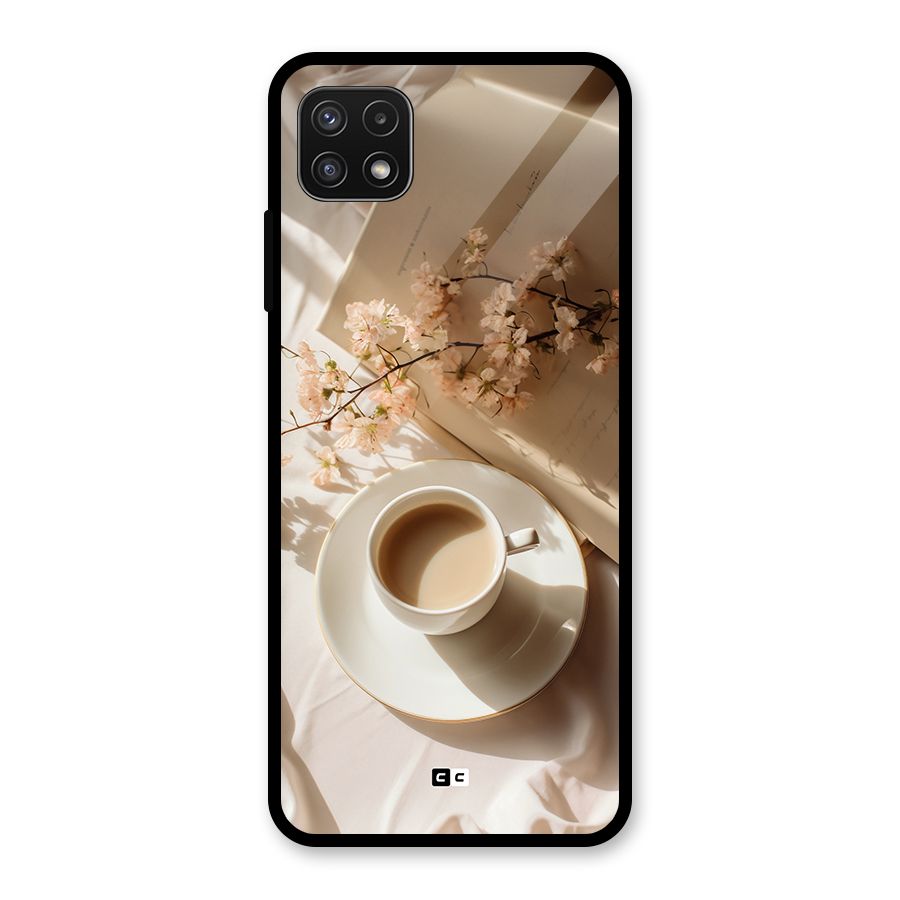 Early Morning Tea Glass Back Case for Galaxy A22 5G