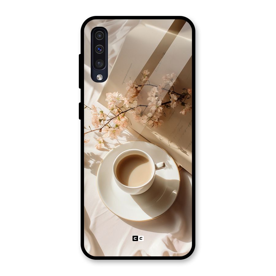 Early Morning Tea Glass Back Case for Galaxy A50