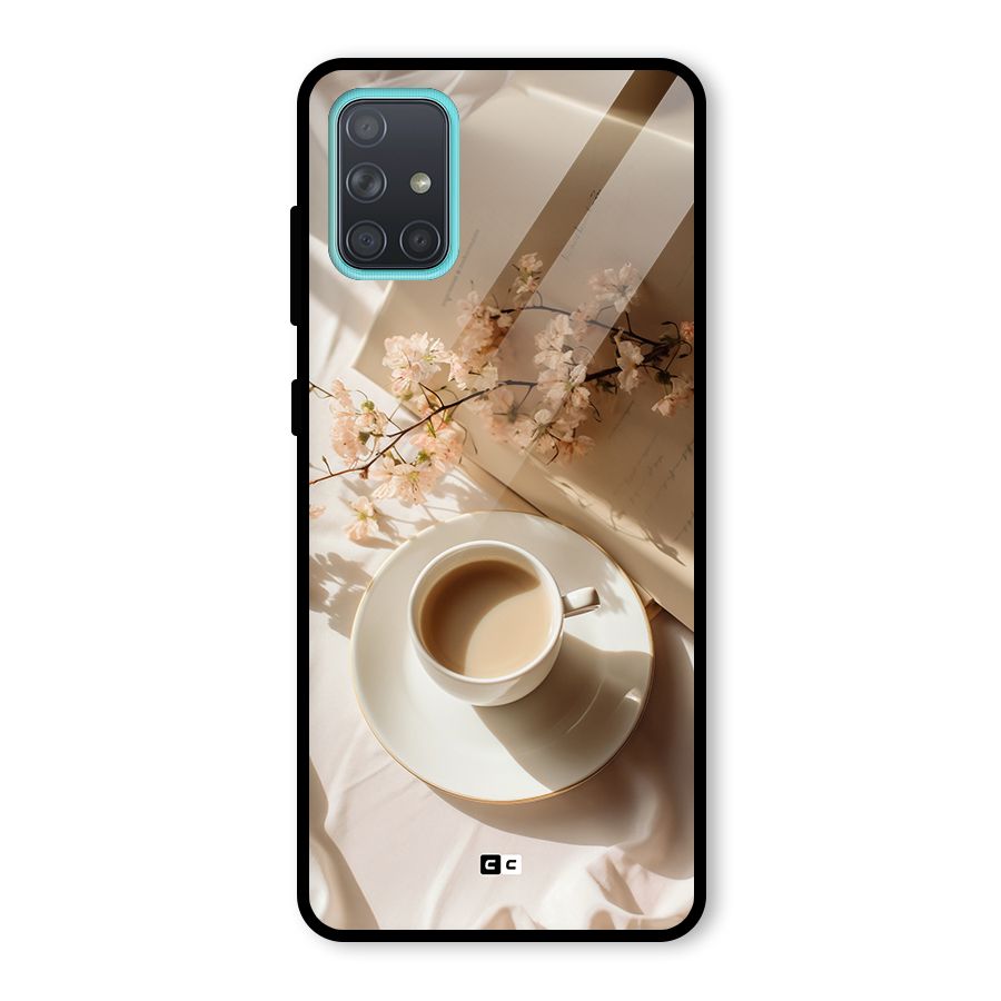 Early Morning Tea Glass Back Case for Galaxy A71