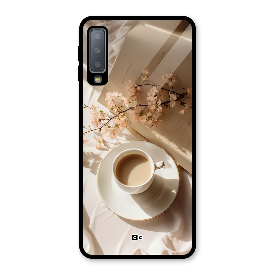 Early Morning Tea Glass Back Case for Galaxy A7 (2018)