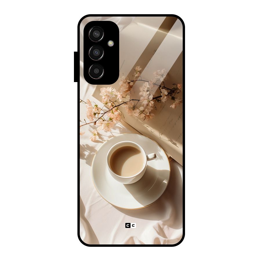 Early Morning Tea Glass Back Case for Galaxy F13