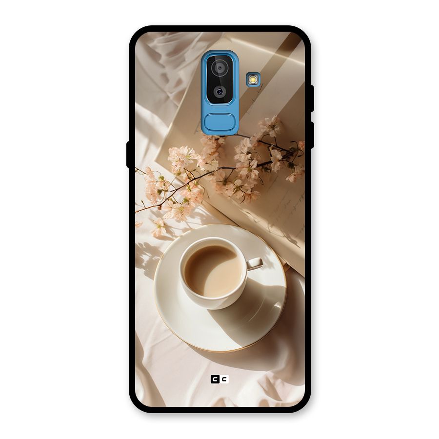 Early Morning Tea Glass Back Case for Galaxy J8