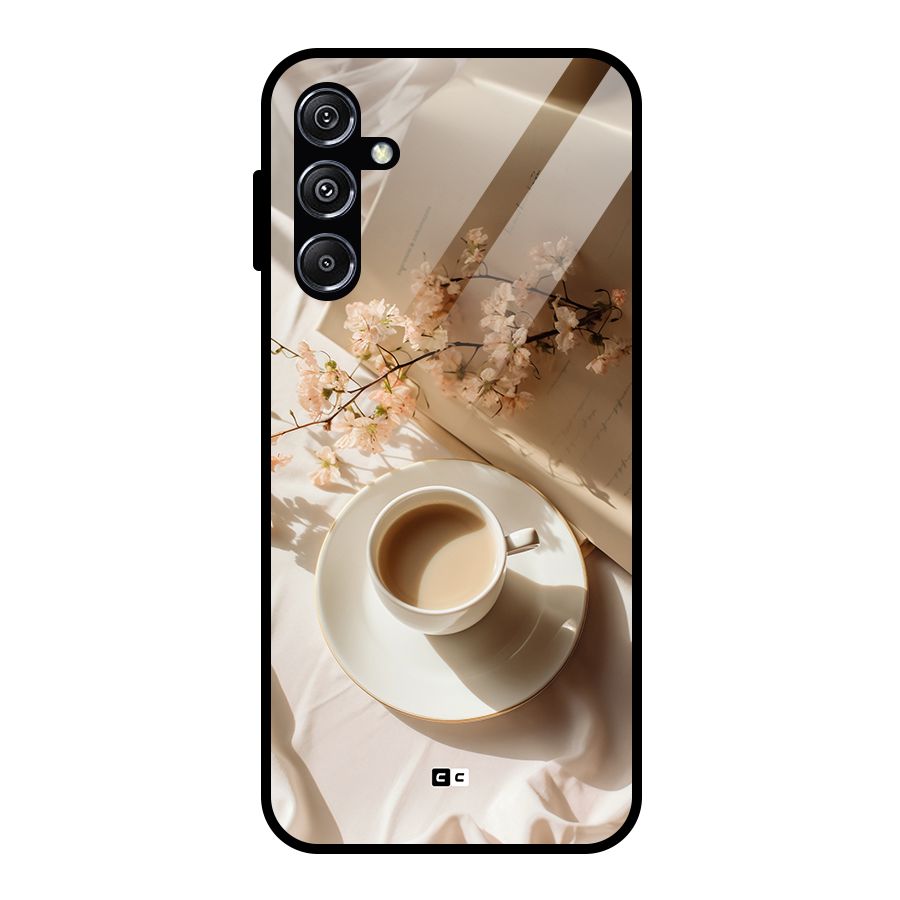 Early Morning Tea Glass Back Case for Galaxy M34 5G