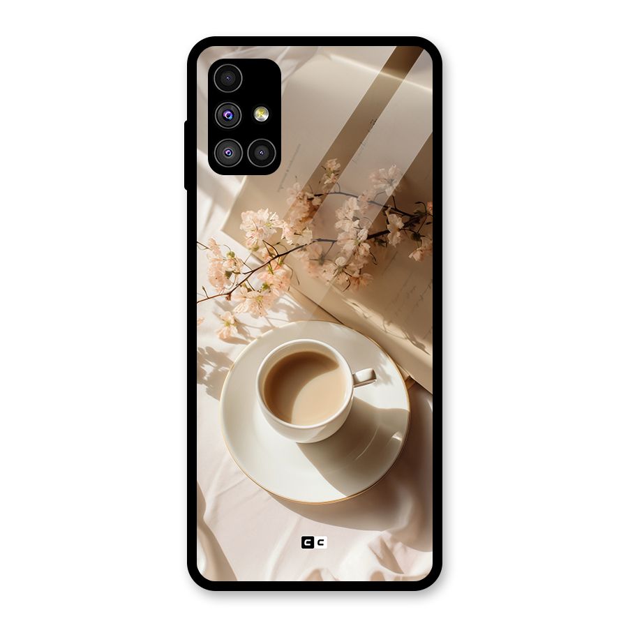 Early Morning Tea Glass Back Case for Galaxy M51