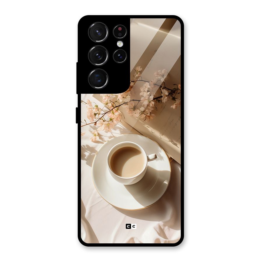 Early Morning Tea Glass Back Case for Galaxy S21 Ultra 5G