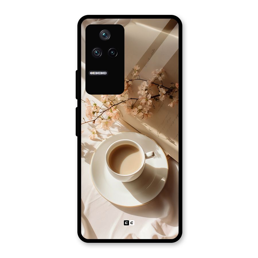 Early Morning Tea Glass Back Case for Poco F4 5G