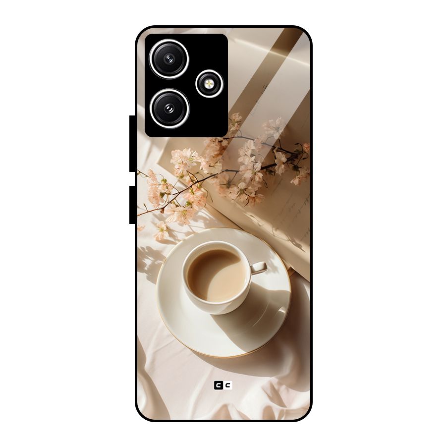 Early Morning Tea Glass Back Case for Poco M6 Pro