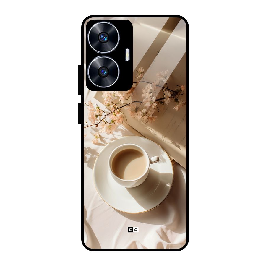 Early Morning Tea Glass Back Case for Realme Narzo N55