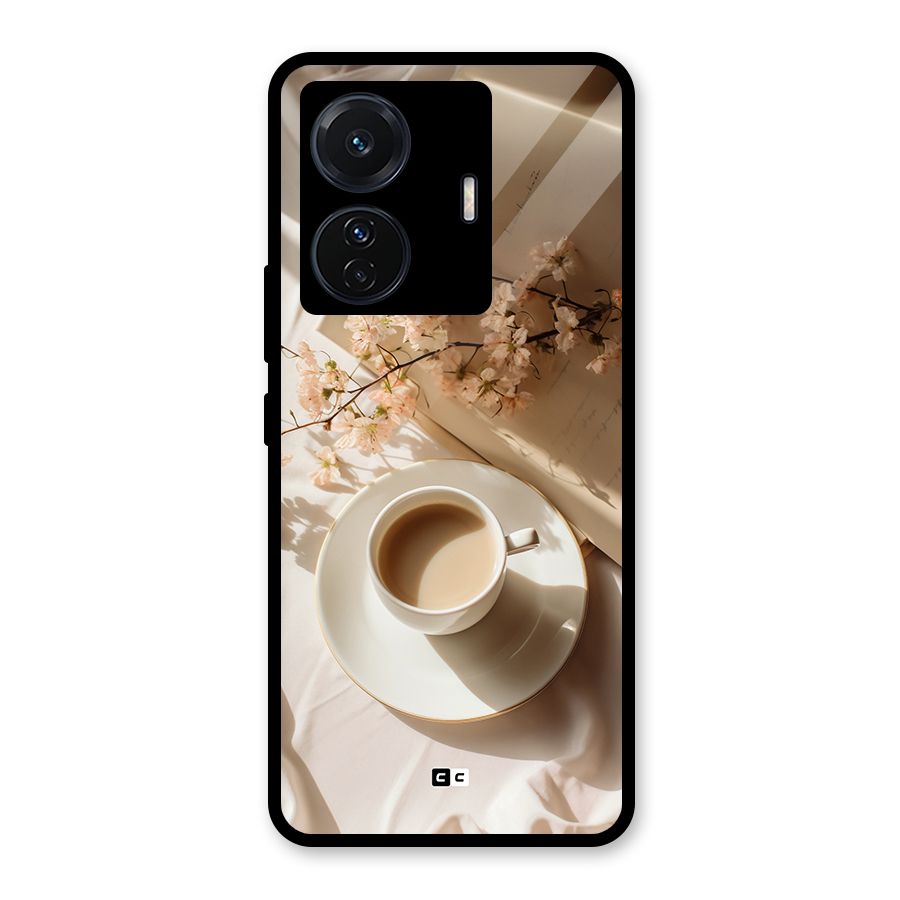 Early Morning Tea Glass Back Case for Vivo T1 Pro