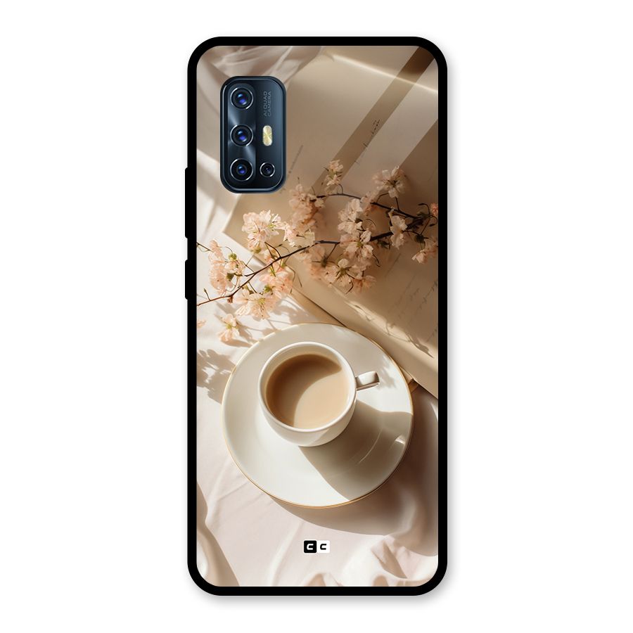 Early Morning Tea Glass Back Case for Vivo V17