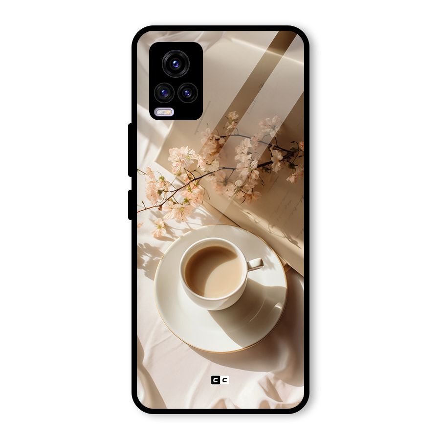 Early Morning Tea Glass Back Case for Vivo V20 2021