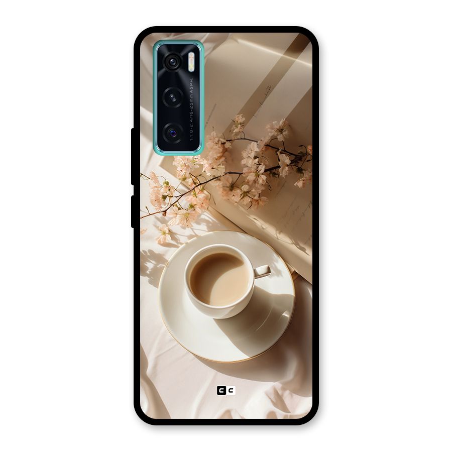 Early Morning Tea Glass Back Case for Vivo V20 SE