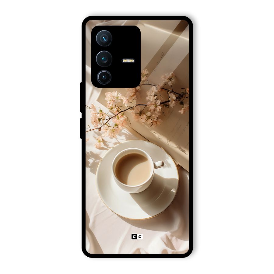 Early Morning Tea Glass Back Case for Vivo V23 Pro