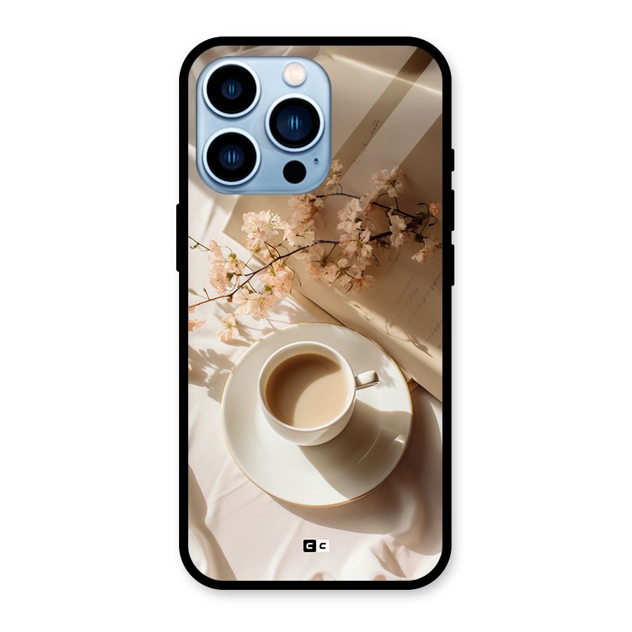 Early Morning Tea Glass Back Case for iPhone 13 Pro