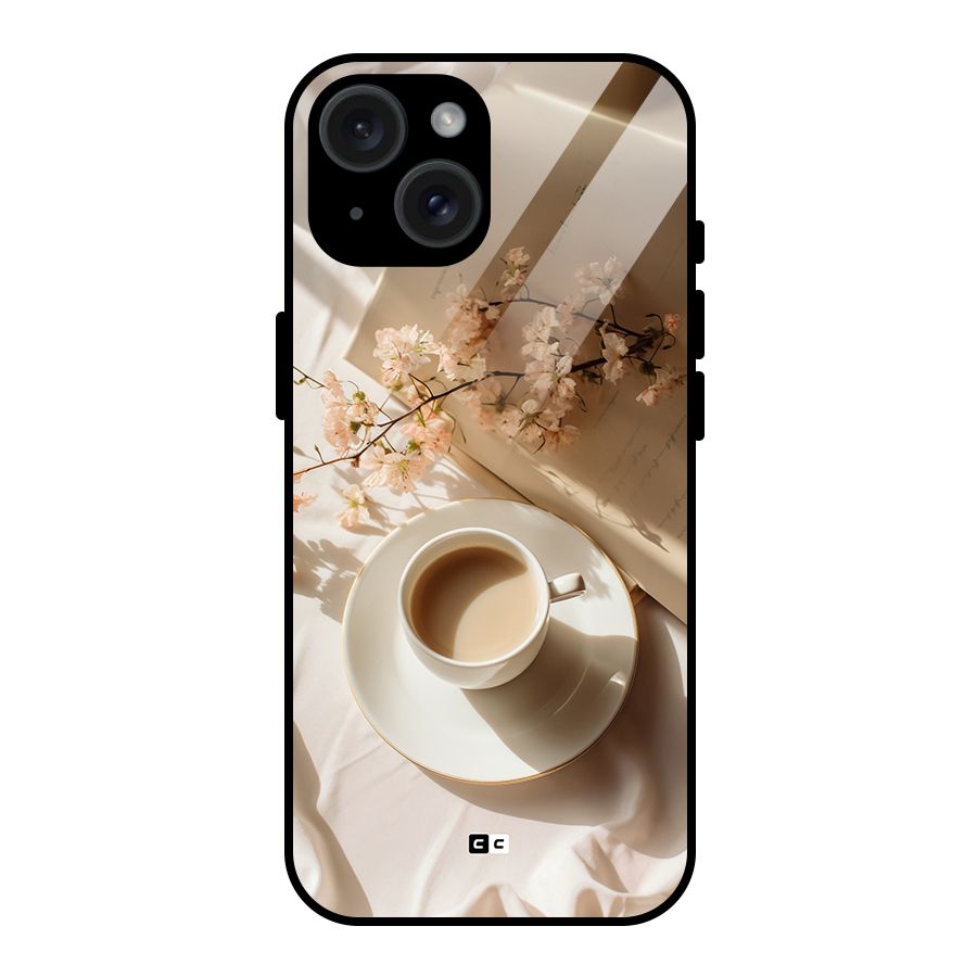 Early Morning Tea Glass Back Case for iPhone 15