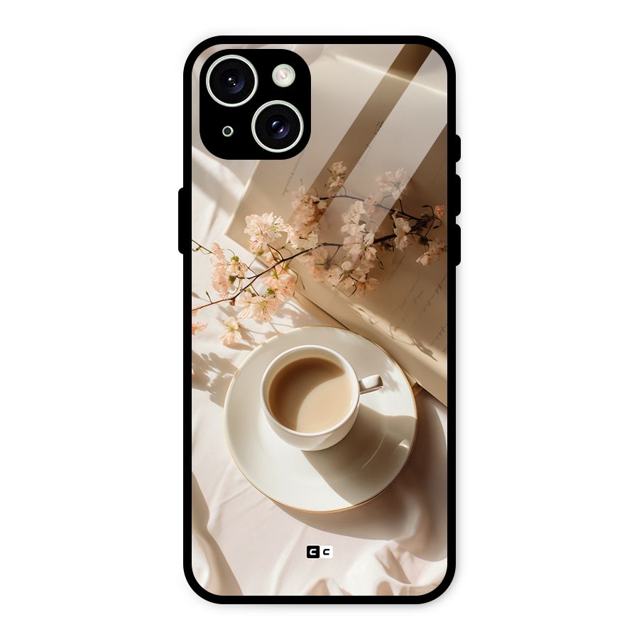 Early Morning Tea Glass Back Case for iPhone 15 Plus