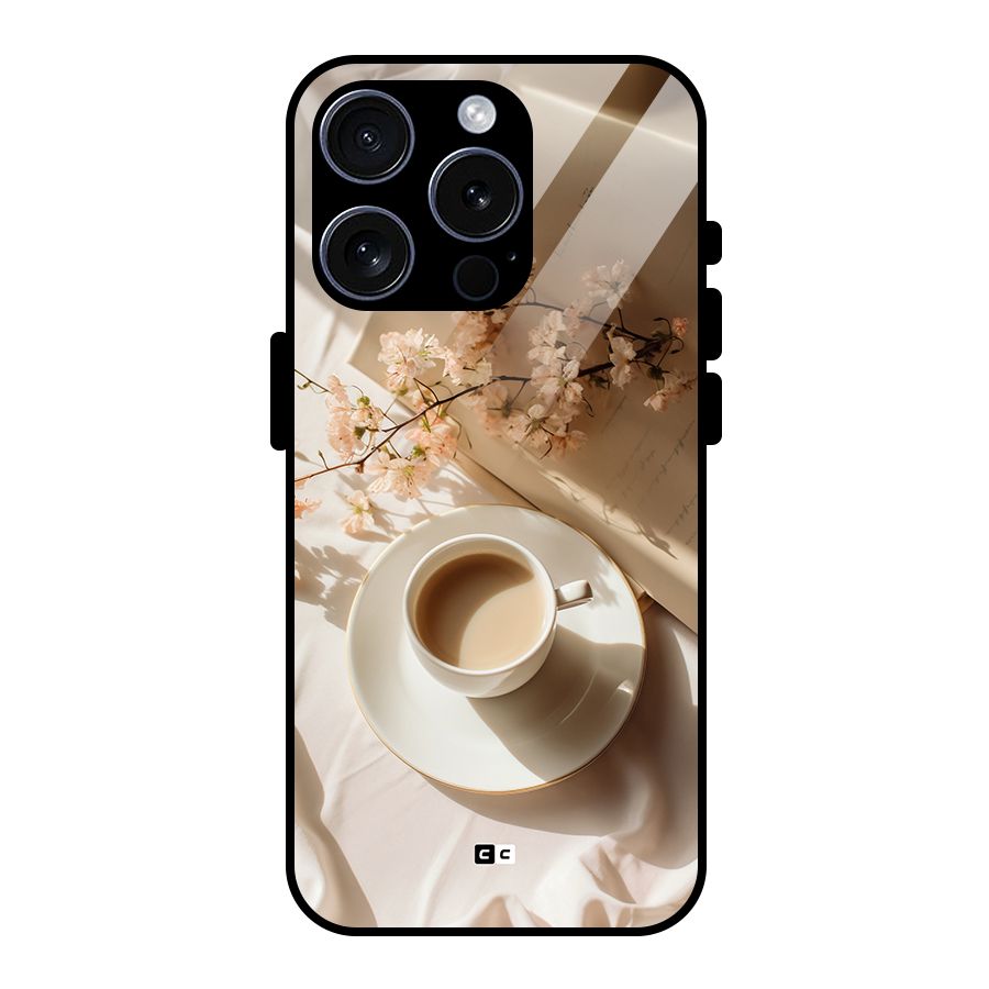Early Morning Tea Glass Back Case for iPhone 15 Pro