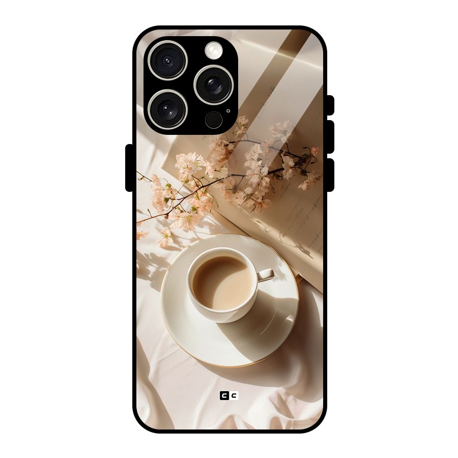 Early Morning Tea Glass Back Case for iPhone 15 Pro Max