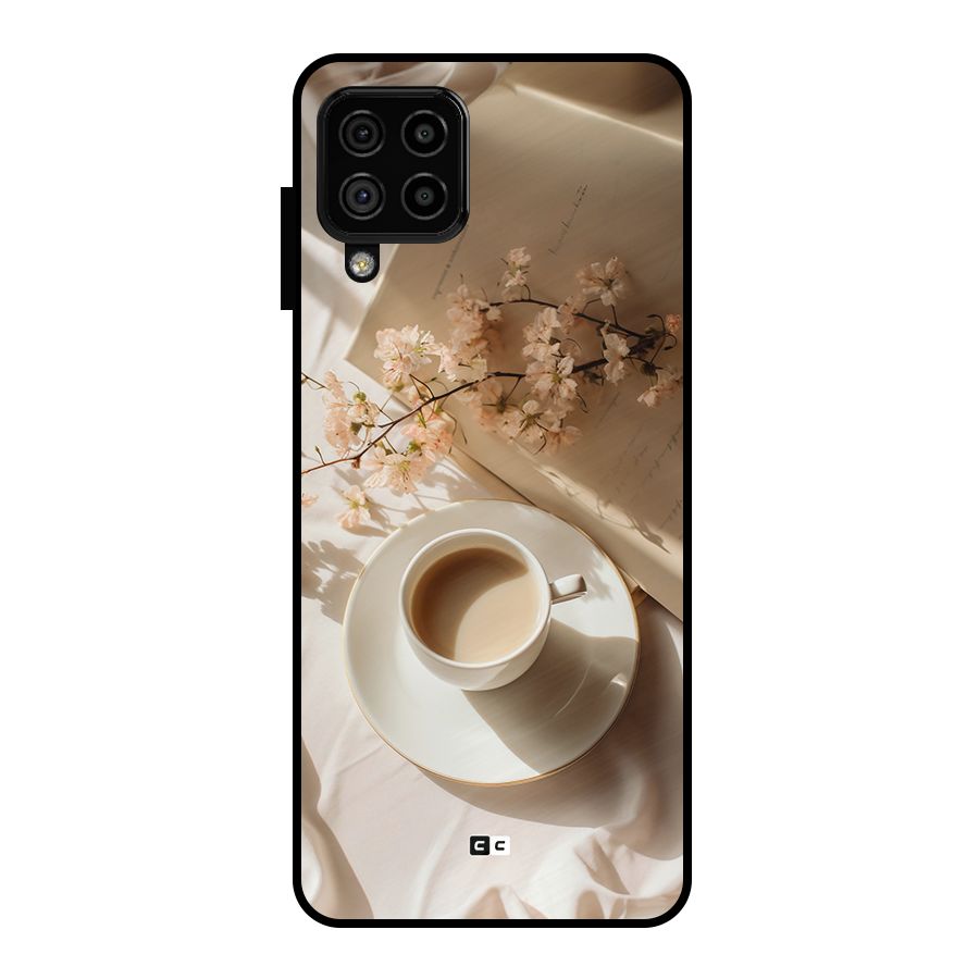 Early Morning Tea Metal Back Case for Galaxy A22 4G