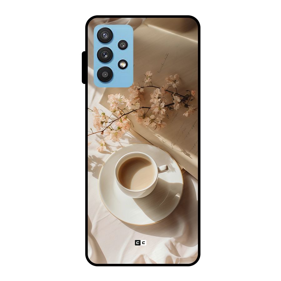 Early Morning Tea Metal Back Case for Galaxy M32 5G