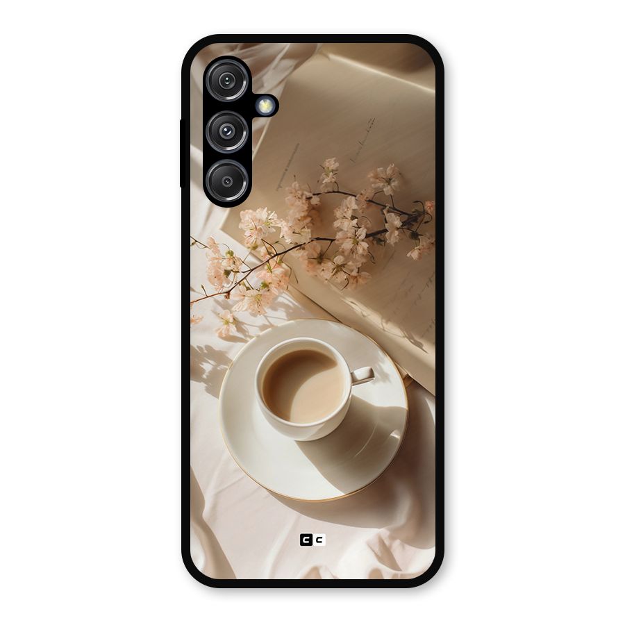 Early Morning Tea Metal Back Case for Galaxy M34 5G