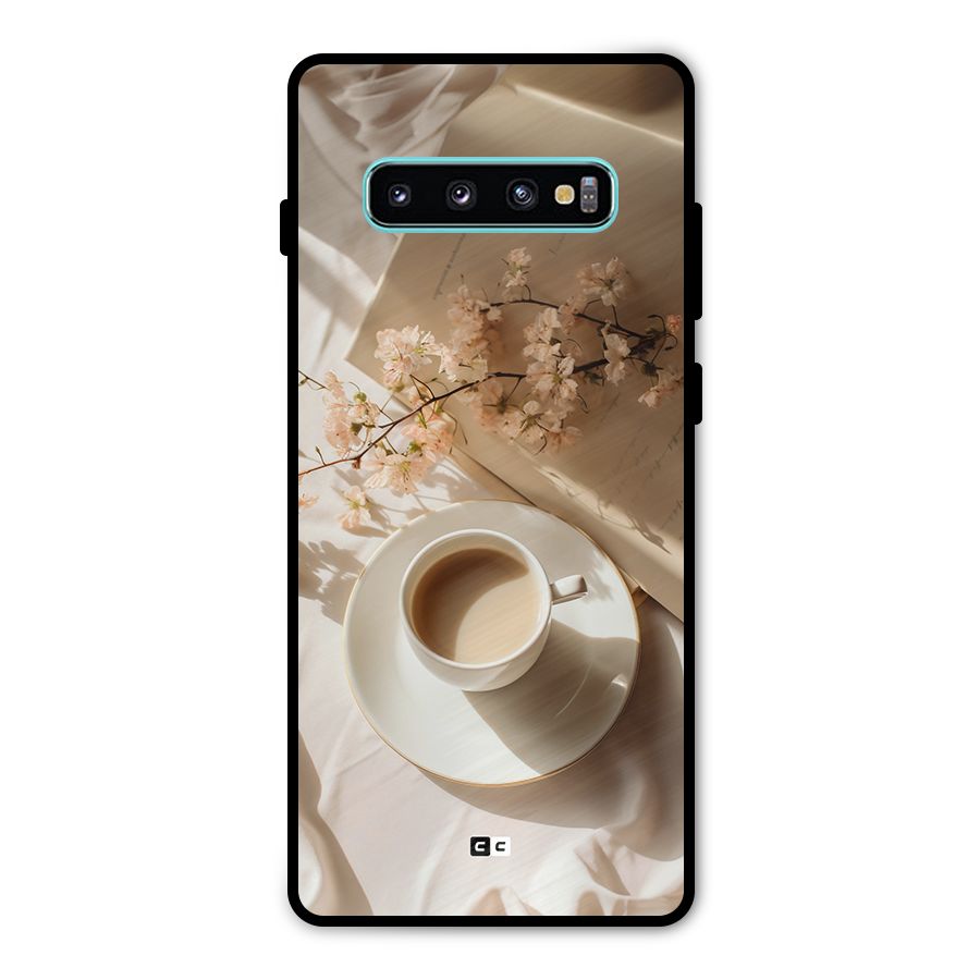 Early Morning Tea Metal Back Case for Galaxy S10 Plus