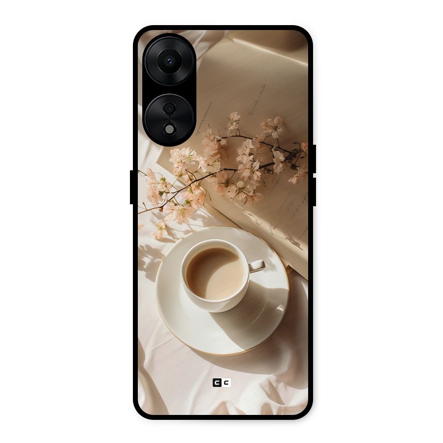 Early Morning Tea Metal Back Case for Oppo A78 5G