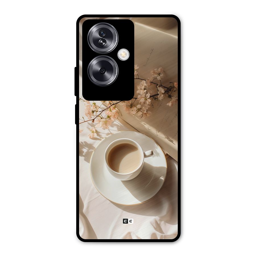 Early Morning Tea Metal Back Case for Oppo A79 5G