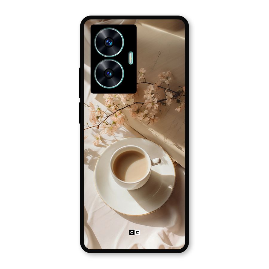Early Morning Tea Metal Back Case for Realme Narzo N55