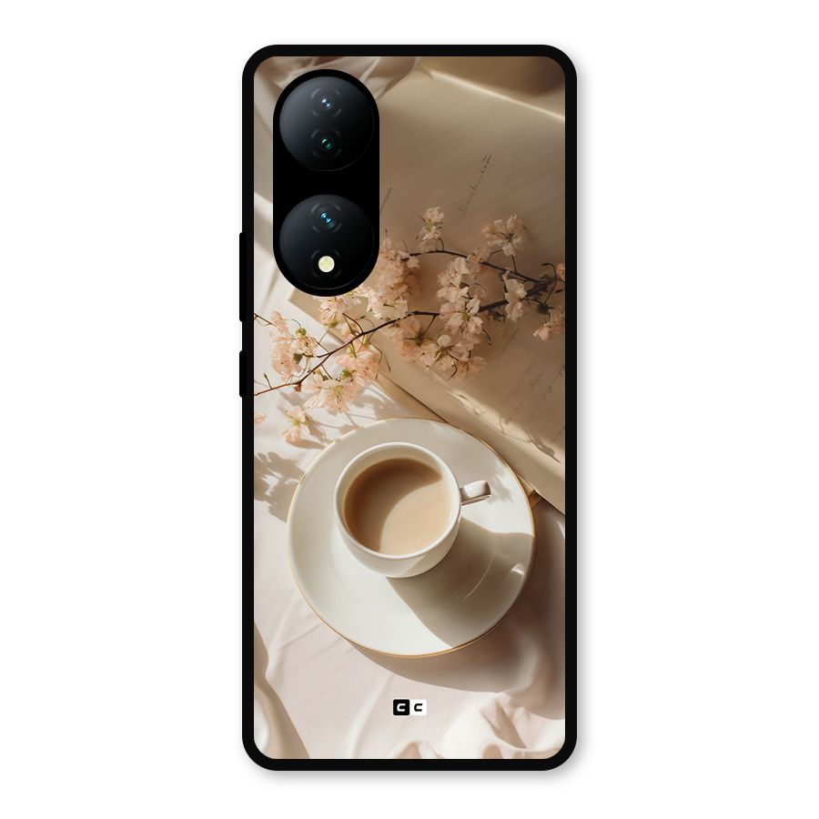 Early Morning Tea Metal Back Case for Vivo T2
