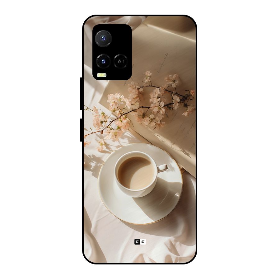 Early Morning Tea Metal Back Case for Vivo Y21 2021