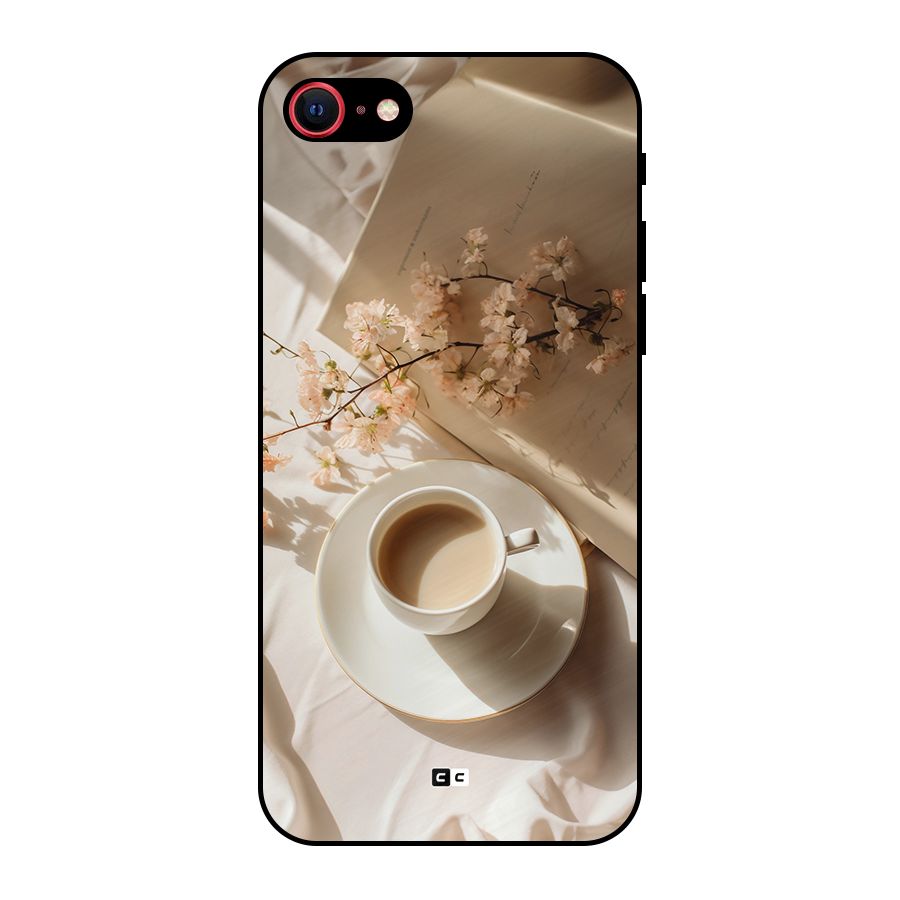 Early Morning Tea Metal Back Case for iPhone SE 2020