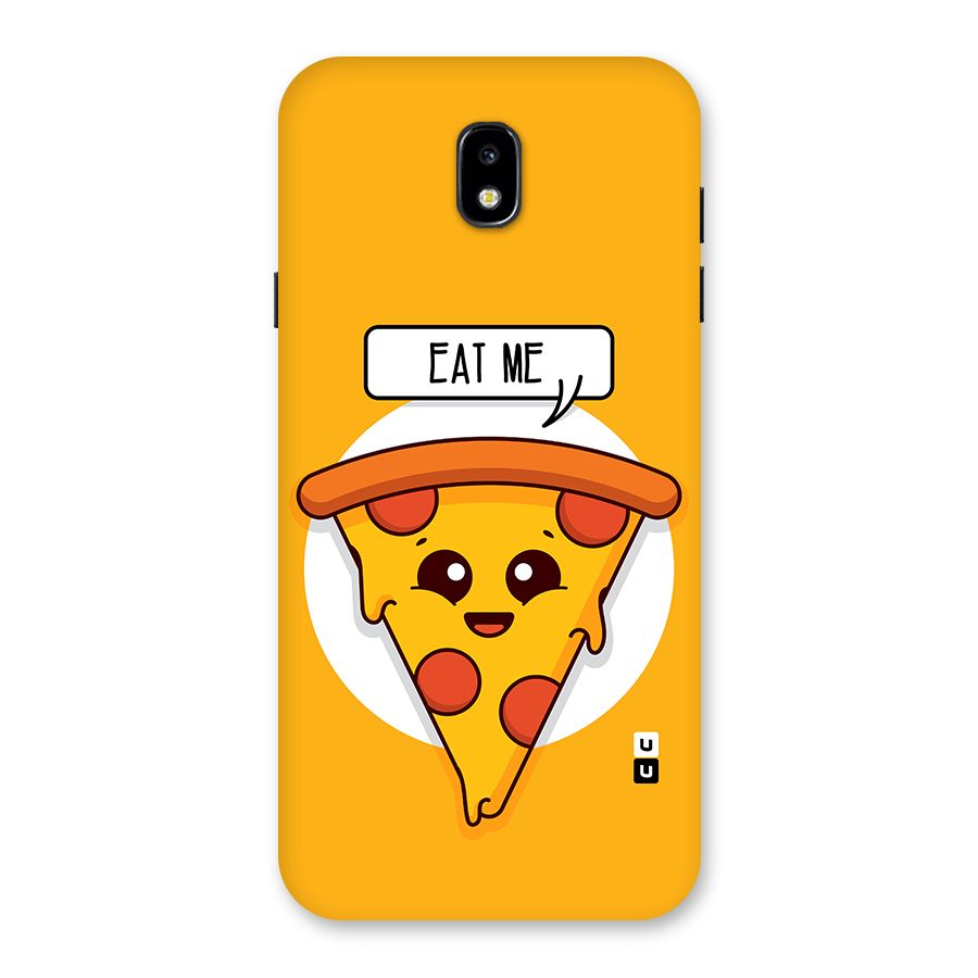 Eat Me Cute Pizza Slice Back Case for Galaxy J7 Pro