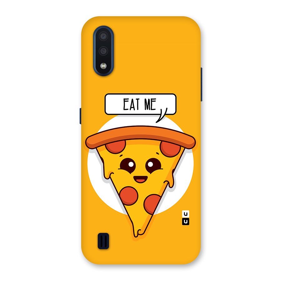 Eat Me Cute Pizza Slice Back Case for Galaxy M01
