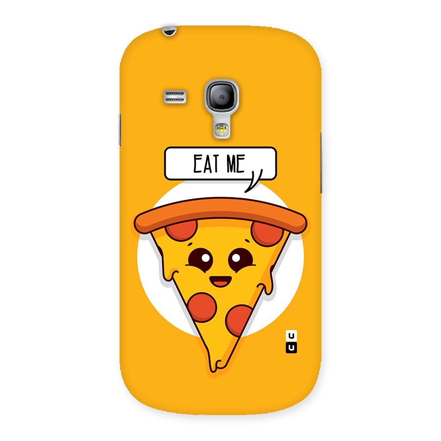 Eat Me Cute Pizza Slice Back Case for Galaxy S3 Mini