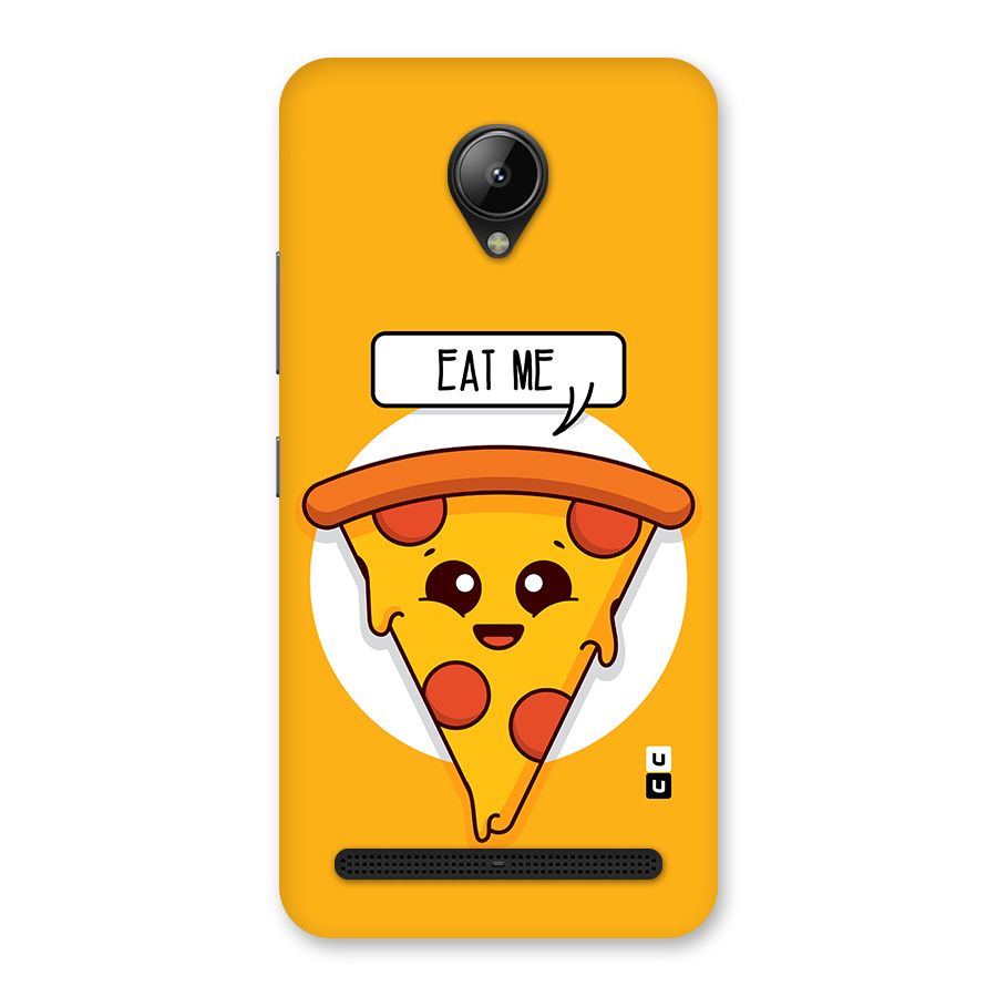 Eat Me Cute Pizza Slice Back Case for Lenovo C2