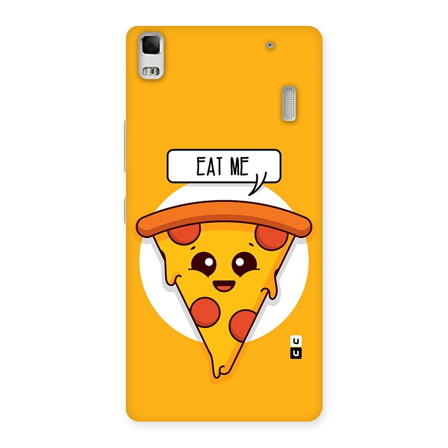 Eat Me Cute Pizza Slice Back Case for Lenovo K3 Note