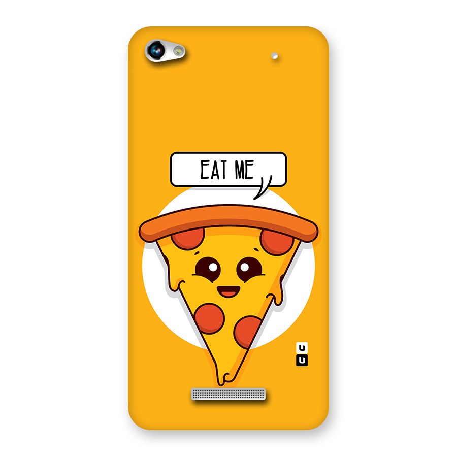 Eat Me Cute Pizza Slice Back Case for Micromax Hue 2