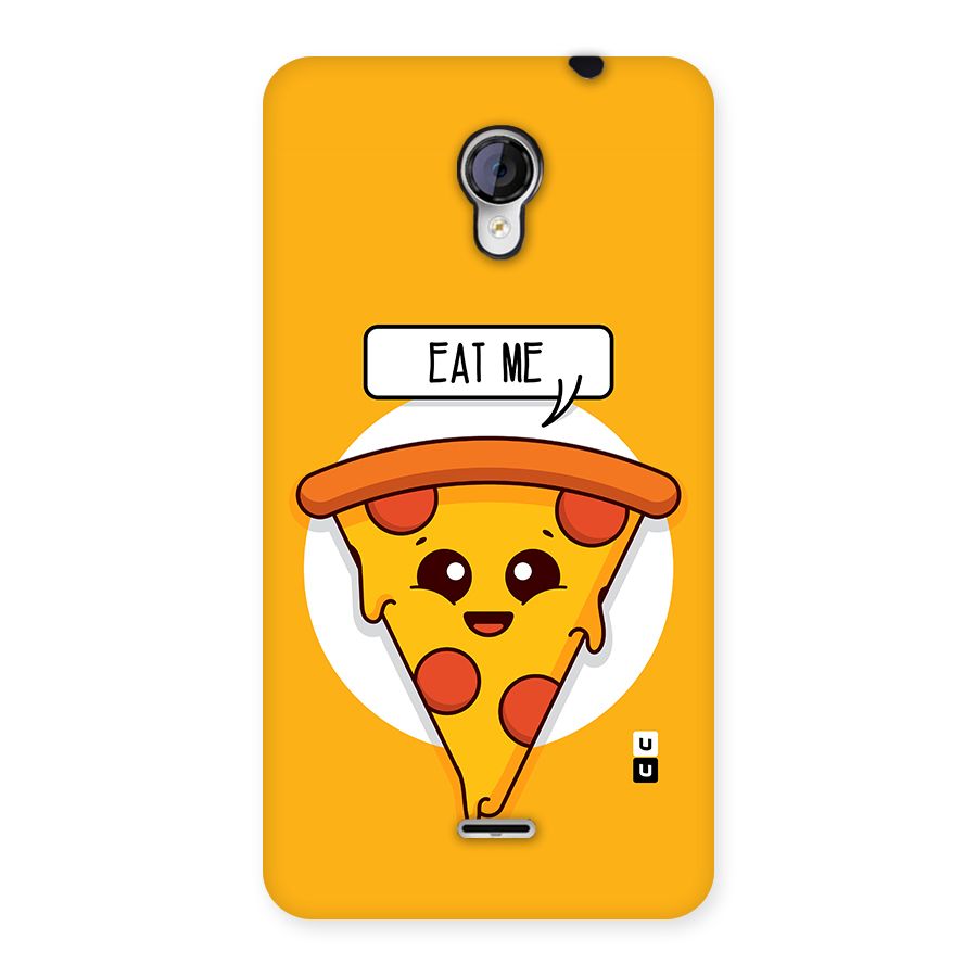 Eat Me Cute Pizza Slice Back Case for Micromax Unite 2 A106