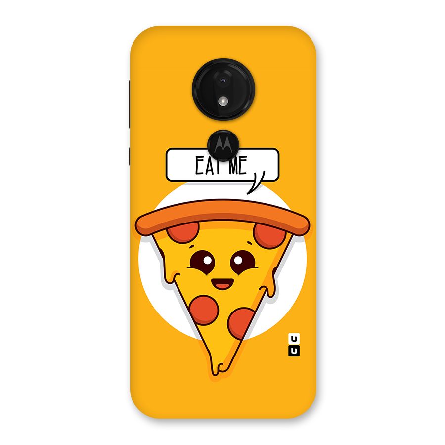 Eat Me Cute Pizza Slice Back Case for Moto G7 Power