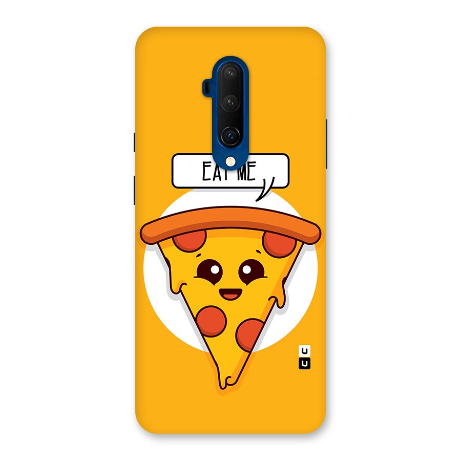 Eat Me Cute Pizza Slice Glass Back Case for OnePlus 7T Pro