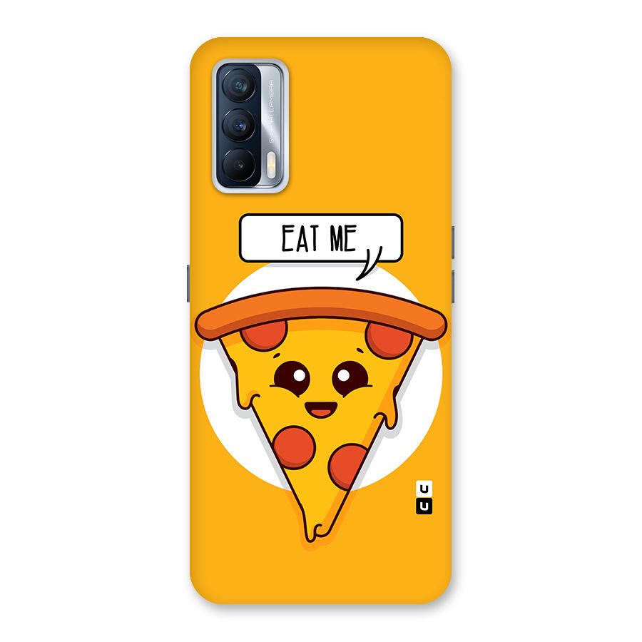 Eat Me Cute Pizza Slice Glass Back Case for Realme X7