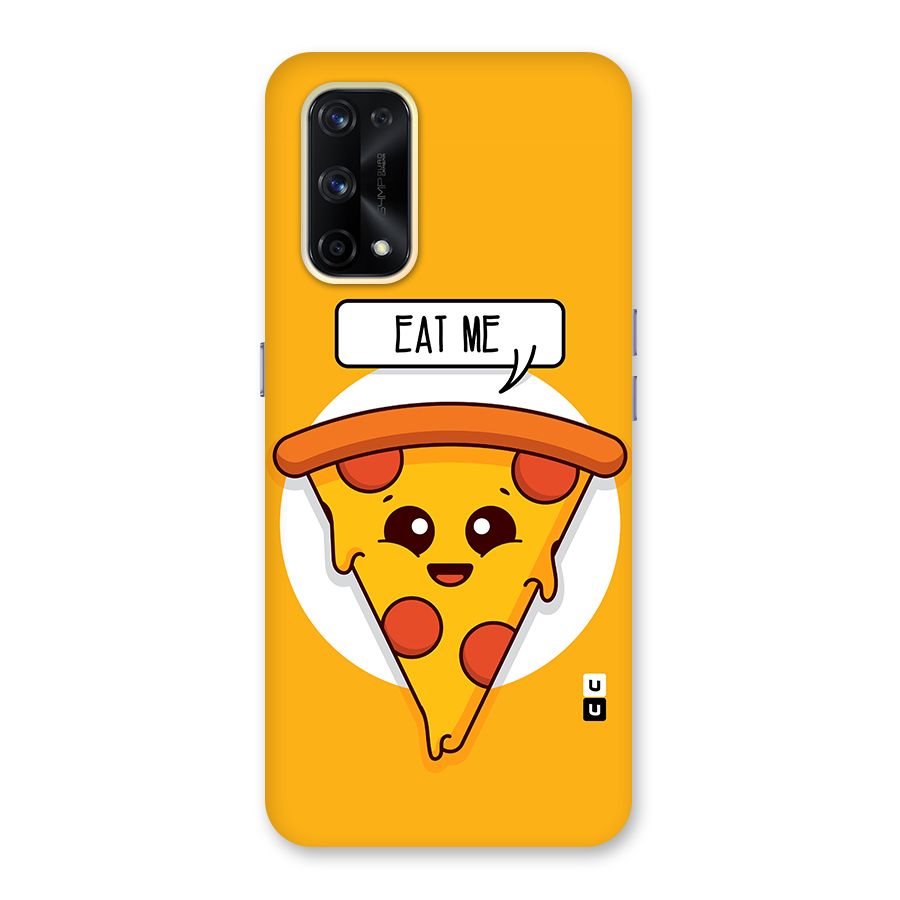 Eat Me Cute Pizza Slice Glass Back Case for Realme X7 Pro