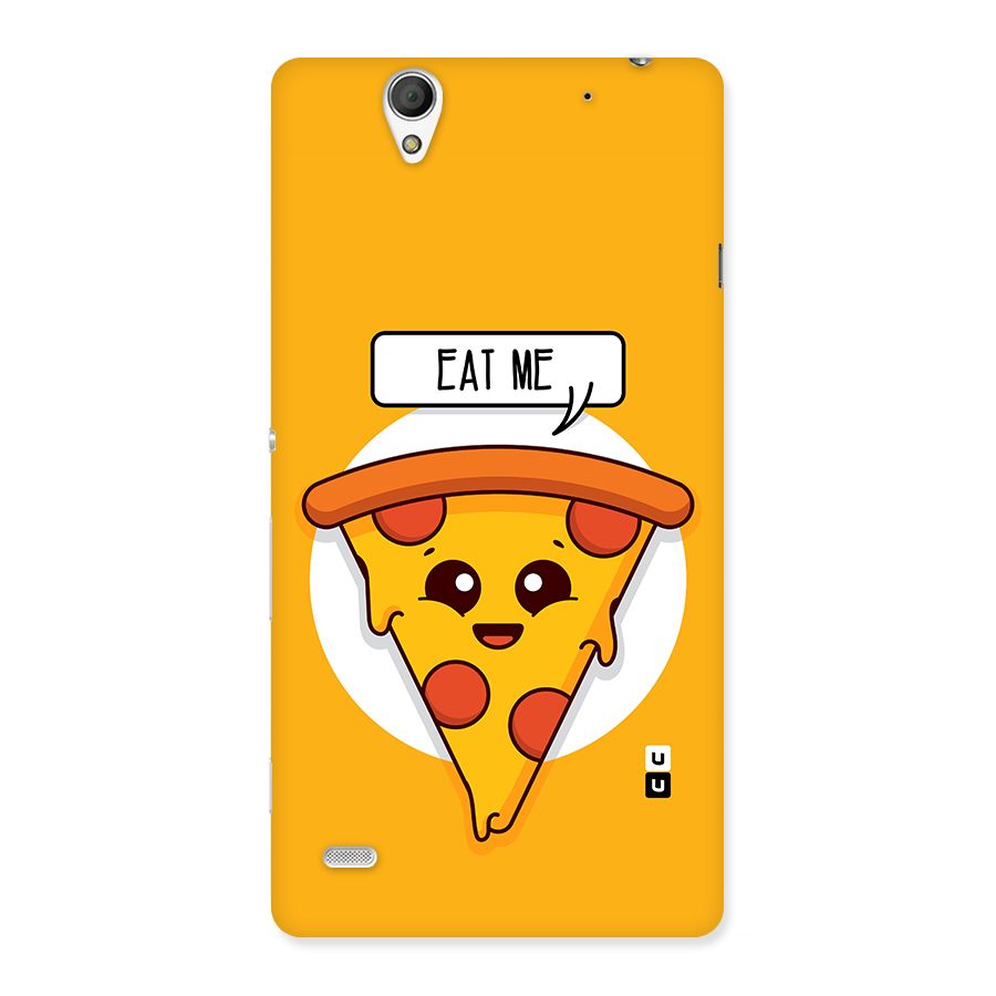 Eat Me Cute Pizza Slice Back Case for Sony Xperia C4