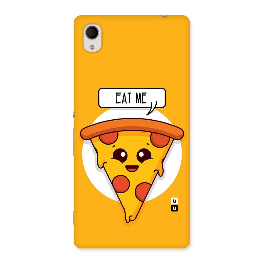 Eat Me Cute Pizza Slice Back Case for Sony Xperia M4