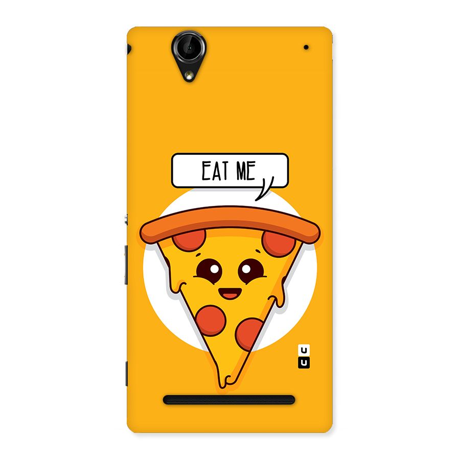 Eat Me Cute Pizza Slice Back Case for Sony Xperia T2