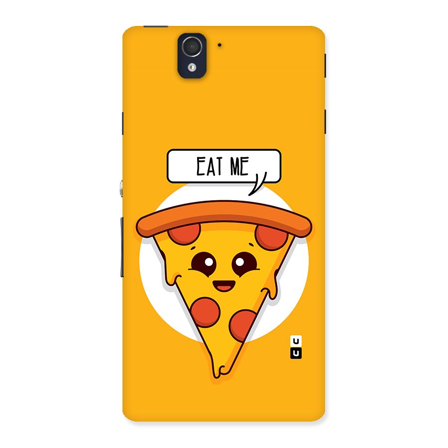 Eat Me Cute Pizza Slice Back Case for Sony Xperia Z