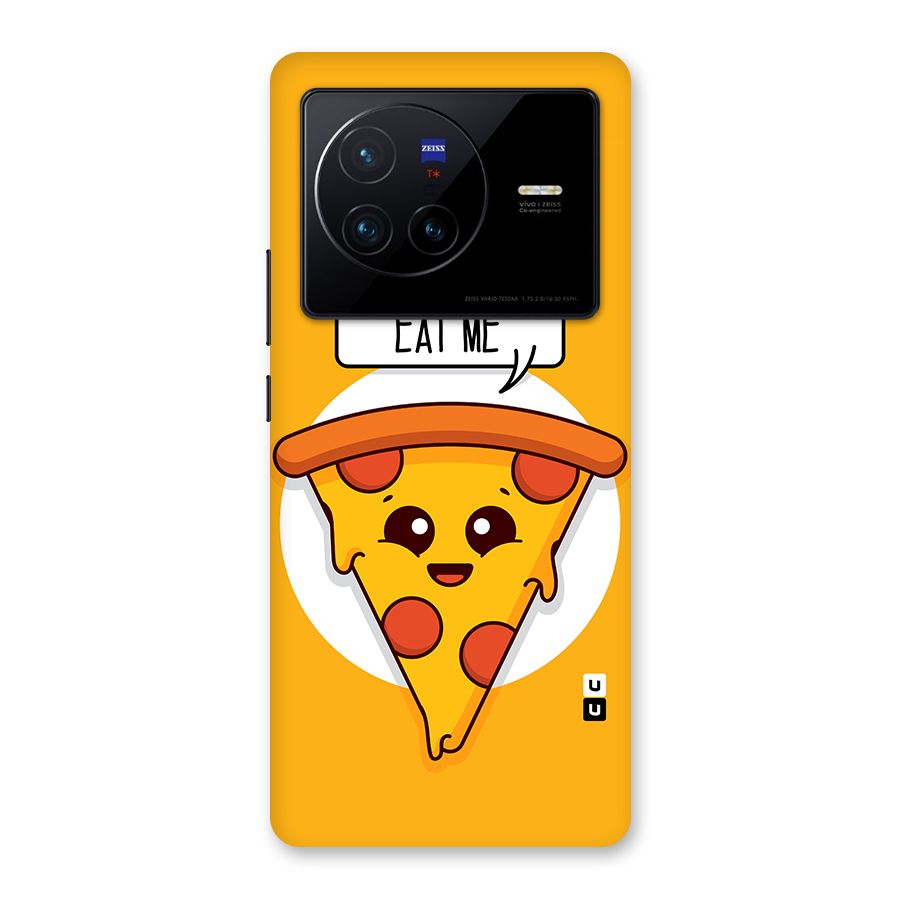 Eat Me Cute Pizza Slice Back Case for Vivo X80