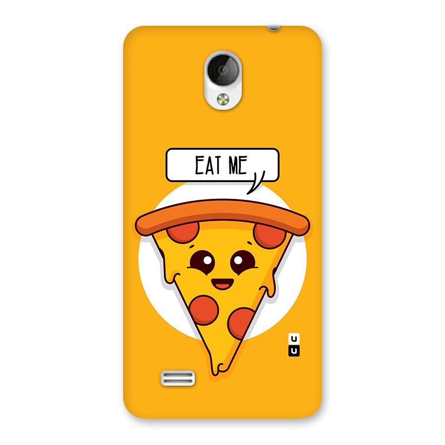 Eat Me Cute Pizza Slice Back Case for Vivo Y21