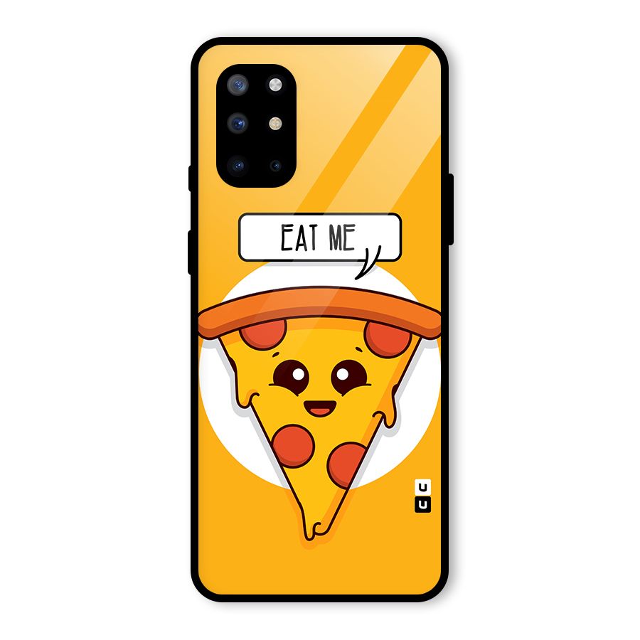 Eat Me Cute Pizza Slice Glass Back Case for OnePlus 8T